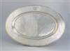 (FRENCH LINE.) Normandie. Silver serving platter by Christofle,